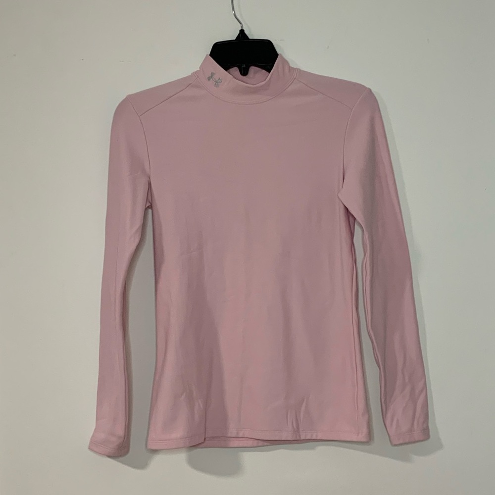 Women’s Under Armour pink mock turtleneck